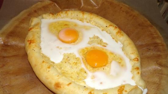 Adjarian khachapuri (another option in the Princess pizza maker)