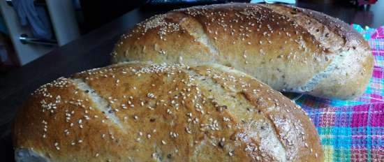 Bread with bran and seeds