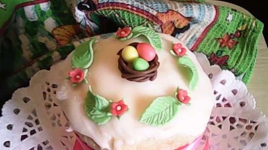 Examples of decorating Easter cakes and Easter