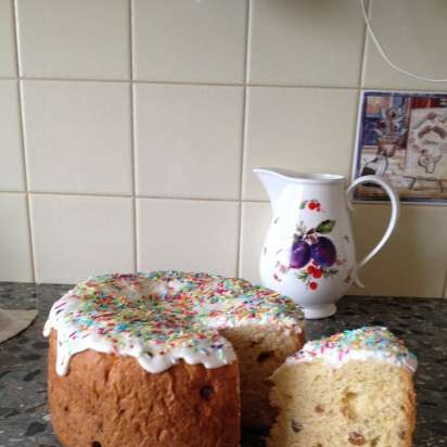 Kulich con Myasoedovskaya en el horno (clase magistral)