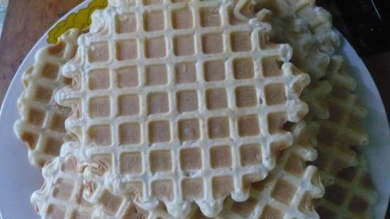 Waffles de pan simples