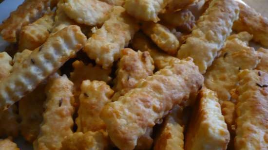 Cheese sticks with cumin