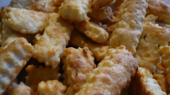 Cheese sticks with cumin