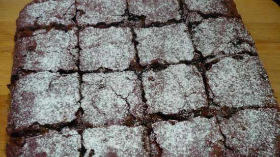 Brownie van gekookte biet (magere optie)