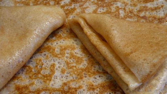 Creps de flam amb sèrum de llet (sense ous)