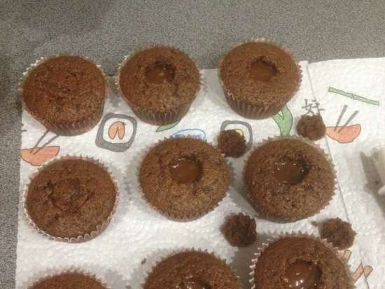 Cupcakes cu cafea cu caramel sărat