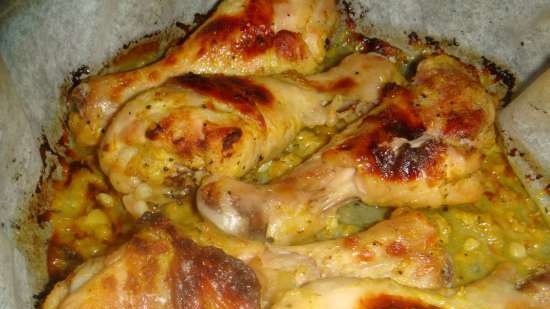 Pollo al forno in kefir