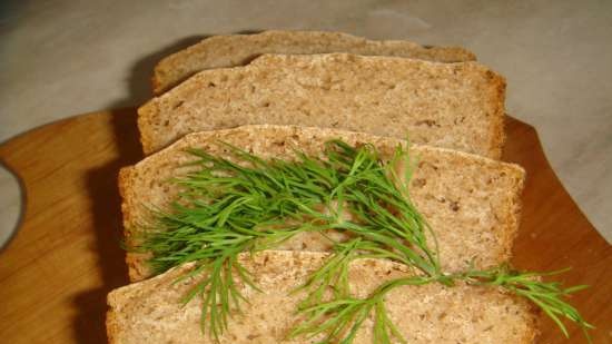 Pane di segale Senza niente (forno, macchina per il pane, pentola a cottura lenta)