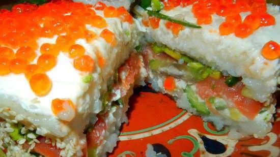 Sushi torta