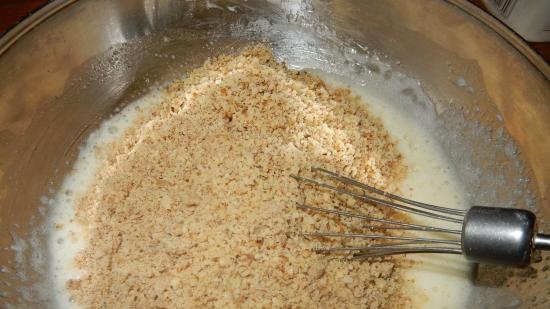 Torta di noci caramello