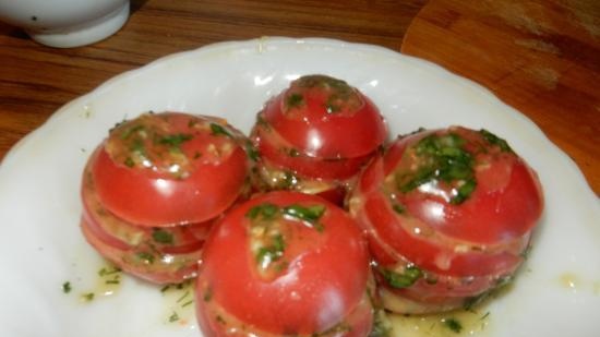 Early ripening pickled tomato snacks in 30 minutes