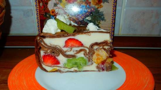 Pancake mousse cake