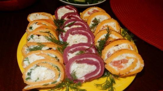 Rollitos de primavera de remolacha y zanahoria