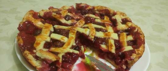 Frozen cherry pie