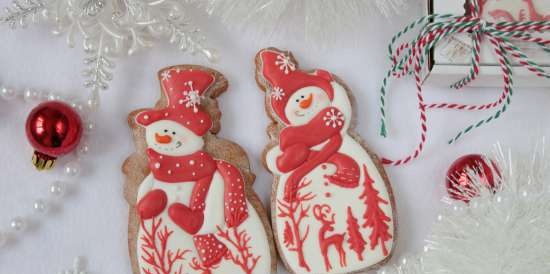 We decorate gingerbread cookies, cookies