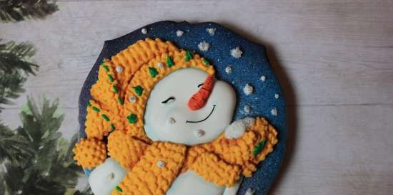 We decorate gingerbread cookies, cookies