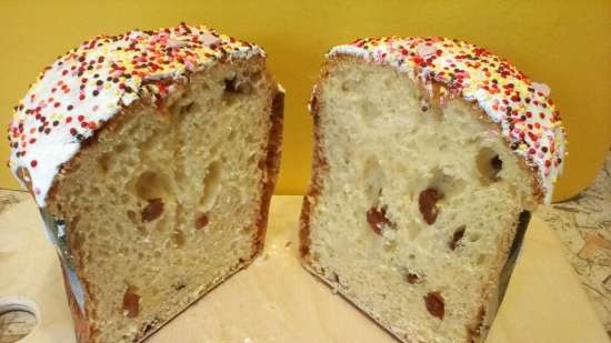 Kulich Myasoedovskaya-val a sütőben (mesterkurzus)