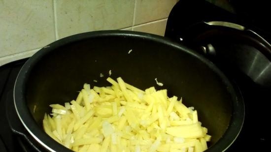 Fried potatoes in Stebe