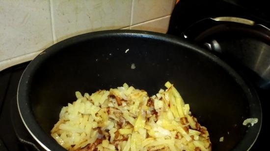 Fried potatoes in Stebe