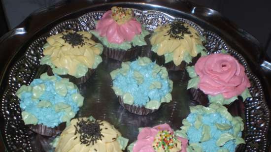 Cupcakes de chocolate (Maida Heatter)