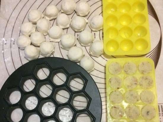 Preparazione delle polpette e non solo in stampi da ghiaccio in silicone