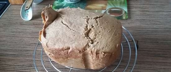 Pane di segale Senza niente (forno, macchina per il pane, pentola a cottura lenta)