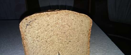 Pane di segale Senza niente (forno, macchina per il pane, pentola a cottura lenta)