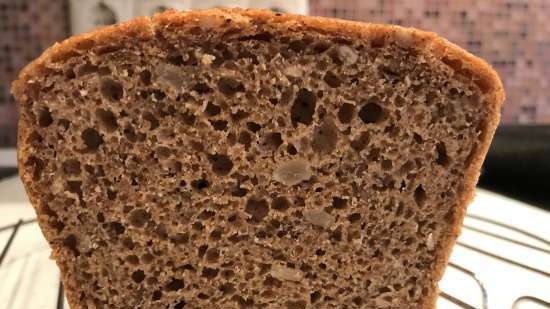 Tarwe-rogge 50x50 brood met levende gist (broodbakmachine)