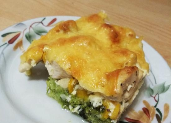 Chicken casserole na may broccoli