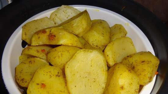 Steamed potatoes