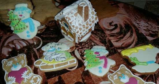 We decorate gingerbread cookies, cookies