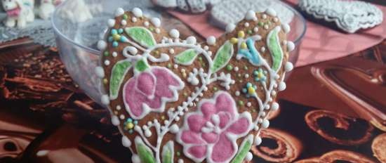 We decorate gingerbread cookies, cookies