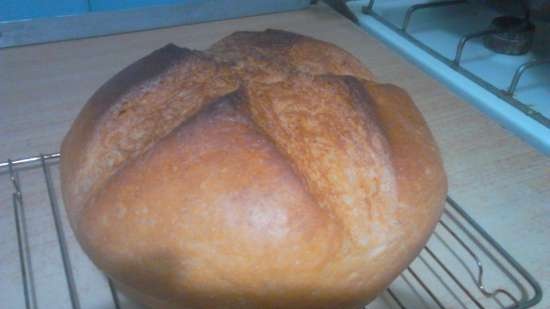 Cuban bread (in the oven)