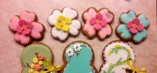 We decorate gingerbread cookies, cookies