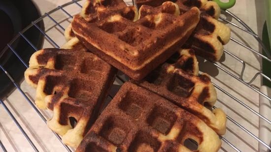 Wrongelwafels van I. Lazerson in een wafelijzer Gfgrill GF-020 Waffle Pro