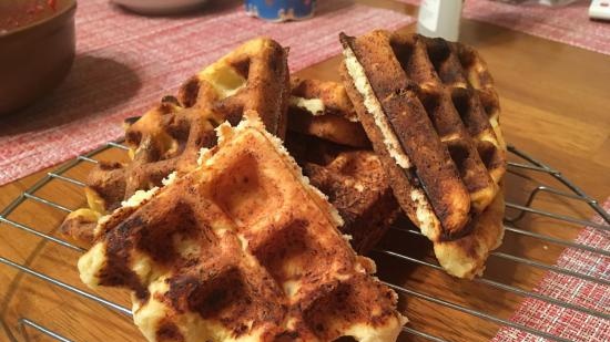 Curd waffles