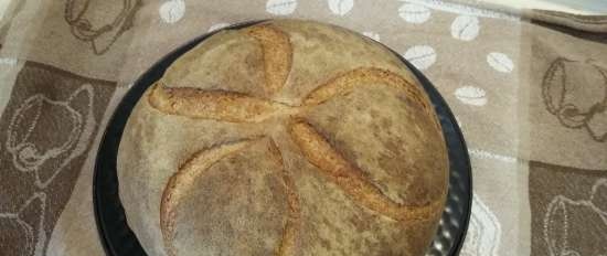 Pane di segale con lievito naturale (fermentazione a freddo)