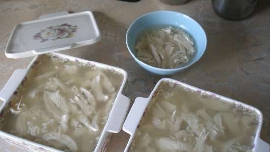 Gelatina di filetto di petto di pollo (per una bella figura)