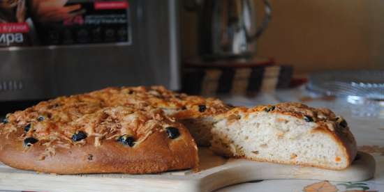 Focaccia en una olla a presión multicocinadora Steba DD1