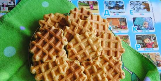 Waffle integrali di zucca