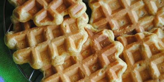 Waffle integrali di zucca