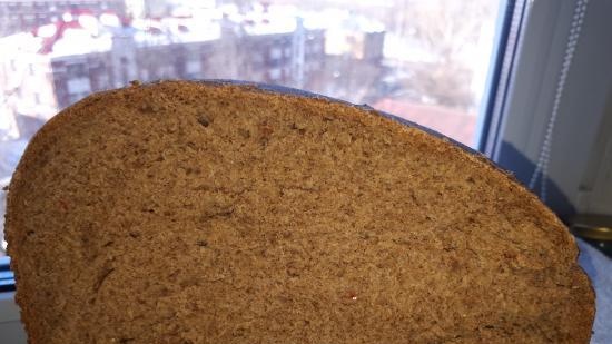 Wheat-rye bread with a mixture of peppers (bread maker)