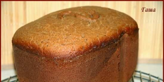 Pane di segale con ricotta e fiocchi di patate (macchina per il pane)