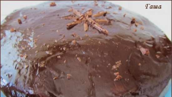 Torta al cioccolato con palline di ricotta