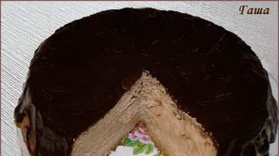 Tarta de queso con chocolate