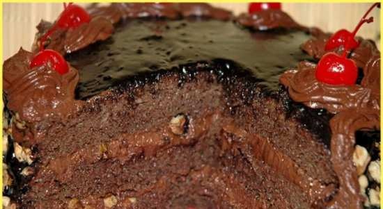 Chocolate cake Kusi o Hormone ng kaligayahan (oven, mabagal na kusinilya)