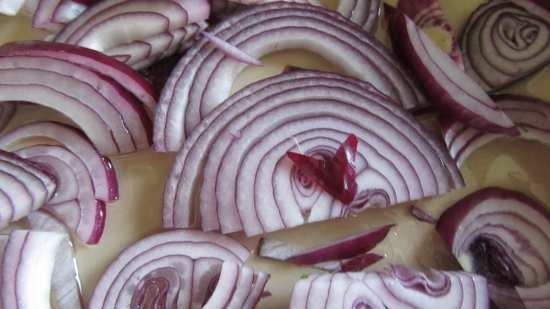 Trucha al horno con verduras