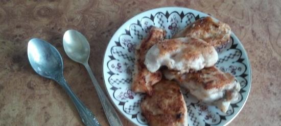 Brochetas de pollo al horno (con el método chino de mantener jugosa la carne)