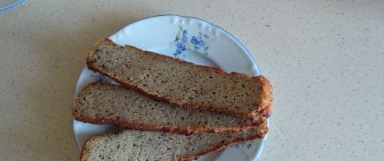 Pane a lievitazione naturale senza glutine senza uova (opzione n. 1)