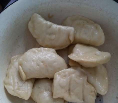 Dumplings al vapor amb sèrum de llet